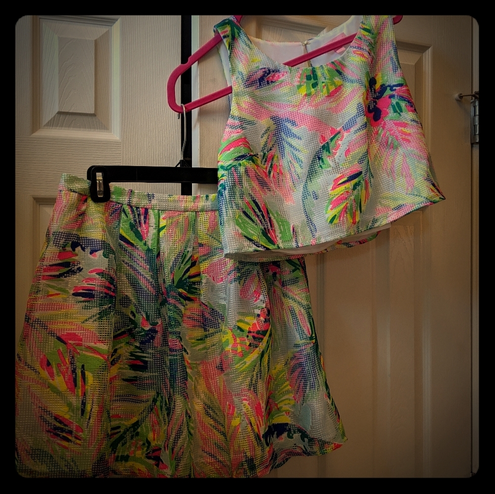 Lilly Pulitzer Hilah set in Island Time sz 6